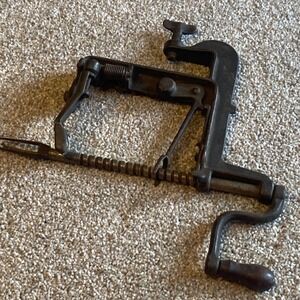 Antique Goodell Co White Mountain Apple Peeler Cast Iron Hand Crank Antrim NH